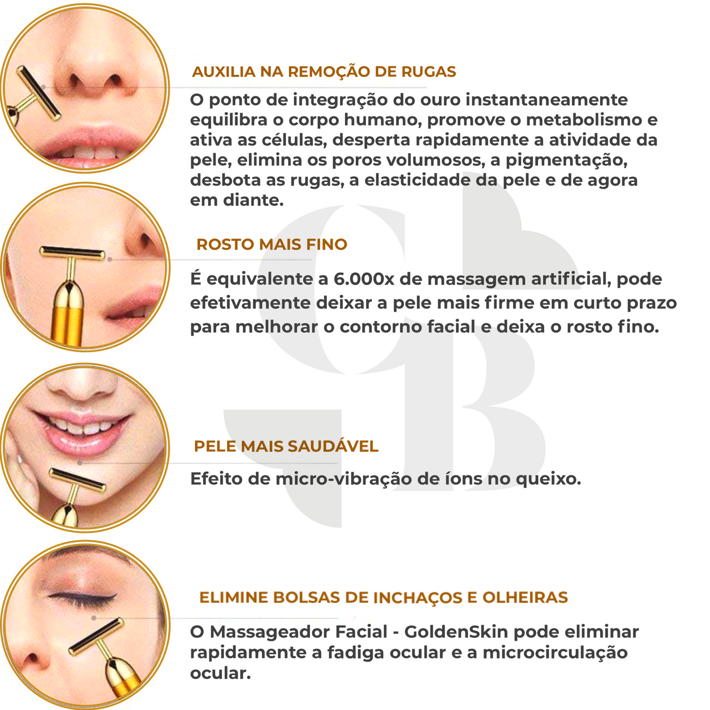 GoldenSkin Facial Massager