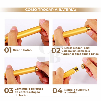 GoldenSkin Facial Massager