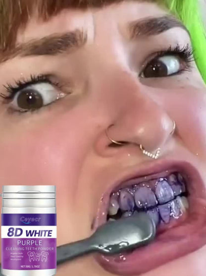 8D White Purple Radiance Teeth Whitening Powder